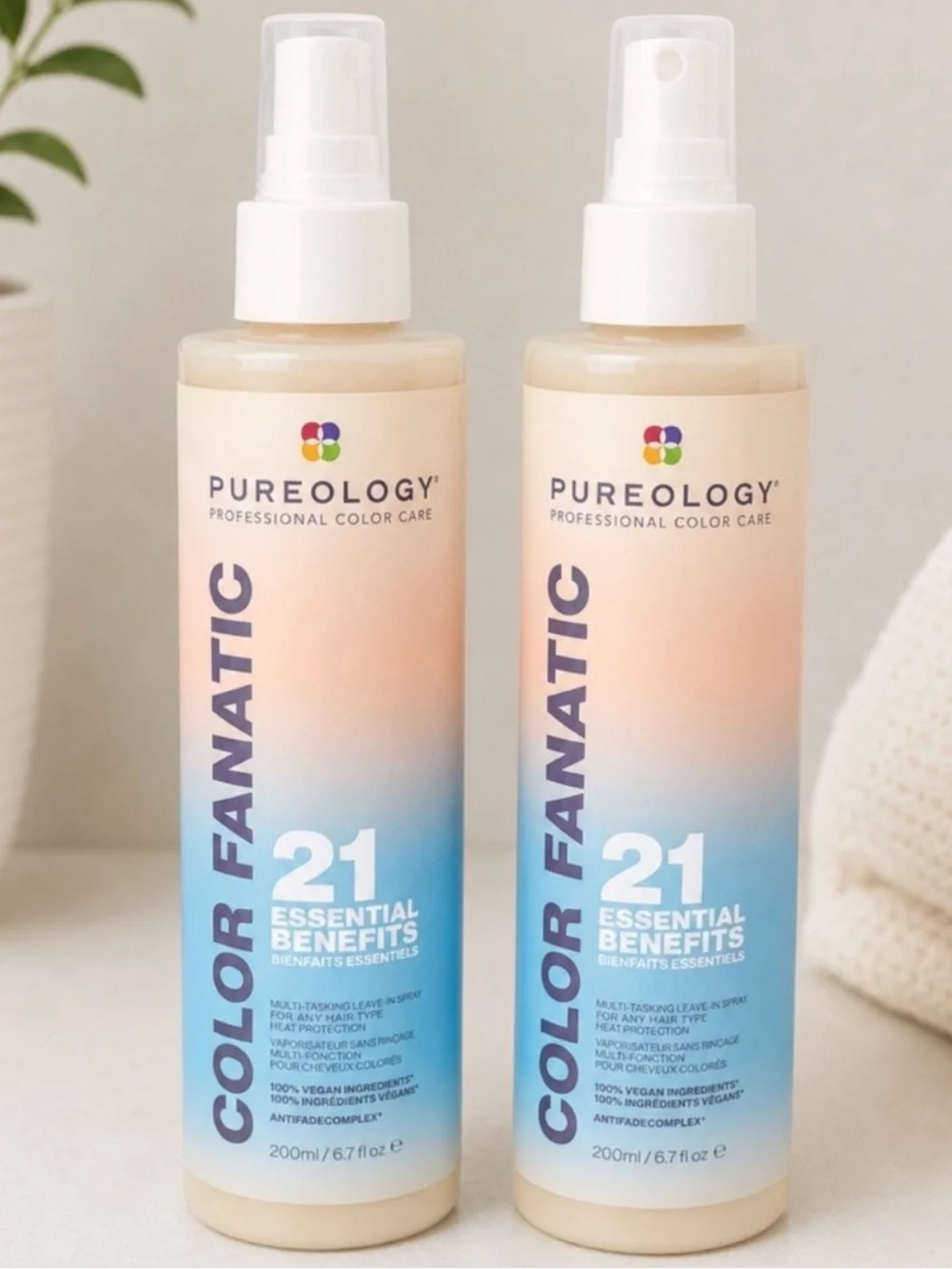 Pureology Color Fanatic Leave-In Spray — Cream/Peach/Blue
